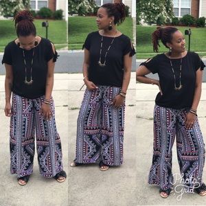 Target Aztec Print Wide Palazzo Pants